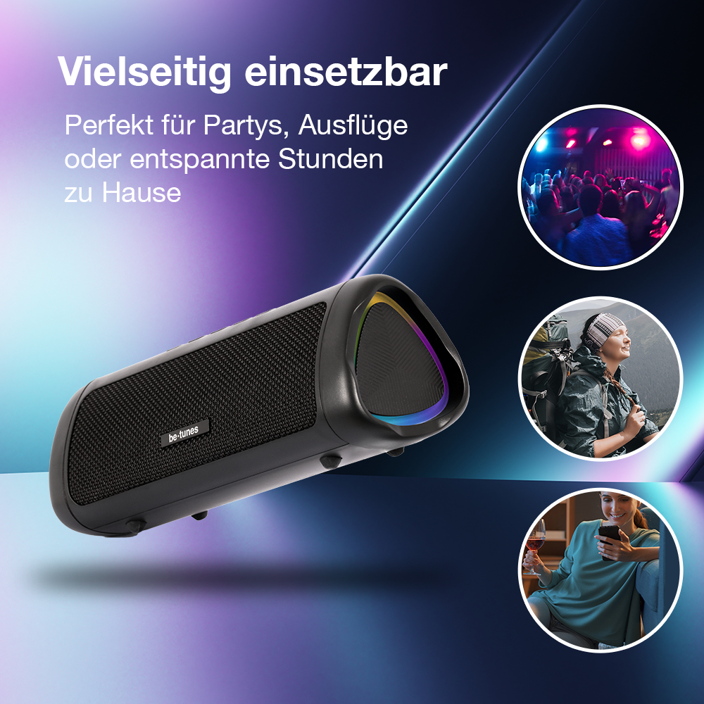Be-Tunes Tragbarer Bluetooth Lautsprecher BT-S1